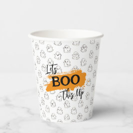 Vasos De Papel BOO ese patrón de fantasma volador