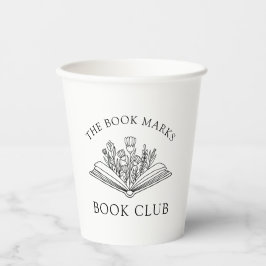 Vasos De Papel Book Club Name Personalized 