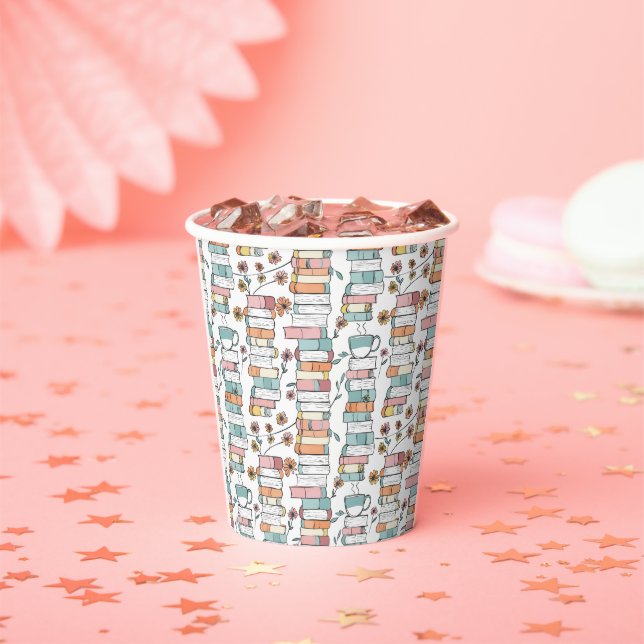 Vasos De Papel Bookish Books Pastel Pink Coffee Mug (in situ)