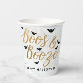 Vasos De Papel Boos y Booze Halloween Party