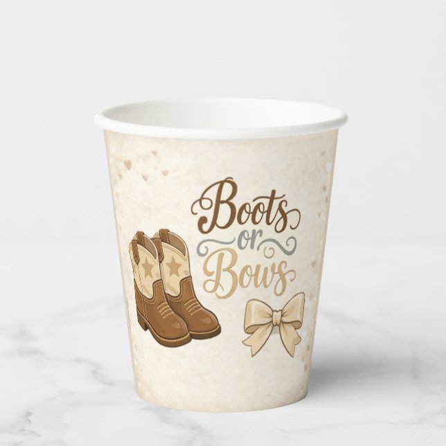 Vasos De Papel Boots and Bows Paper Cup (Anverso)