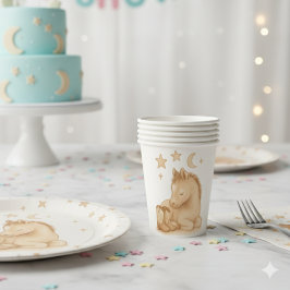 Vasos De Papel Boots de vaquero y Baby Shower de comida