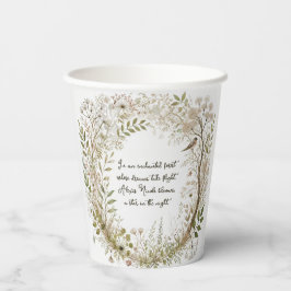 Vasos De Papel Bosque etéreo encantado