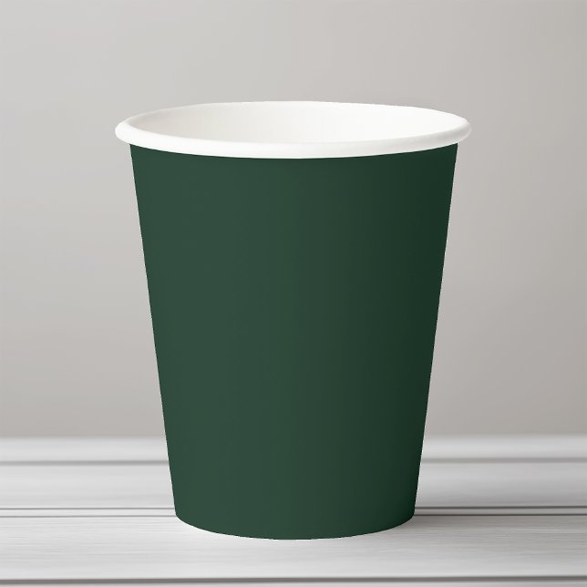 Vasos De Papel Bosque sólido claro verde oscuro (Subido por el creador)