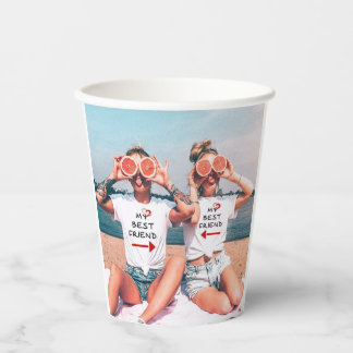 Vasos De Papel Botella de agua personalizada para la mejor amiga