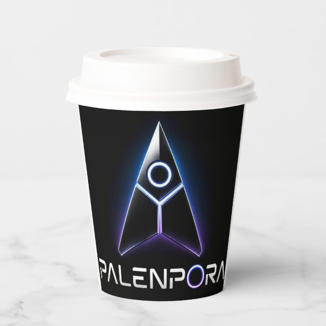 Vasos De Papel Botones de Palenpora (Anverso)