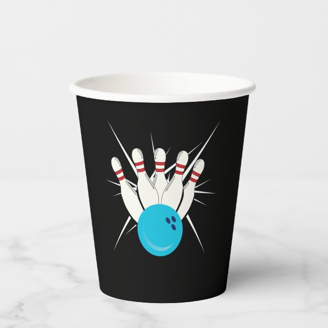 Vasos De Papel Bowling Bliss (Anverso)