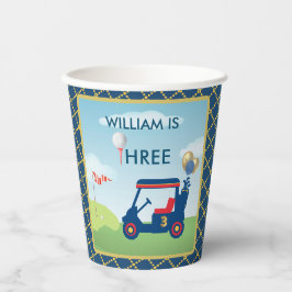 Vasos De Papel Boy Golf Tema 3 Fiesta de cumpleaños