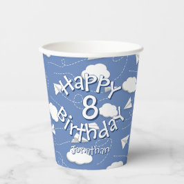 Vasos De Papel boys girls paper airplanes birthday