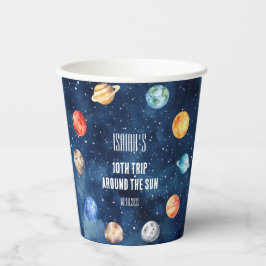 Vasos De Papel Boys Outer Space Solar System Cosmic Birthday 