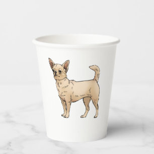 Vasos De Papel Brave Chihuahua Blue
