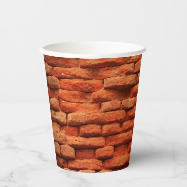 VASOS DE PAPEL BRICK ROJO (Anverso)