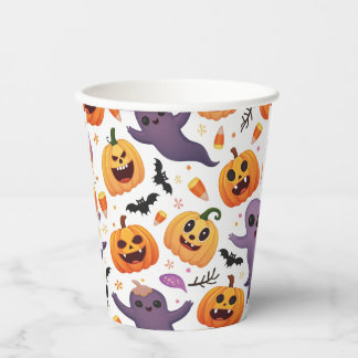 Vasos De Papel Brillantes tazas de papel de Halloween - ¡Fiestas