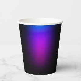 Vasos De Papel Brillo de gradiente violeta negro