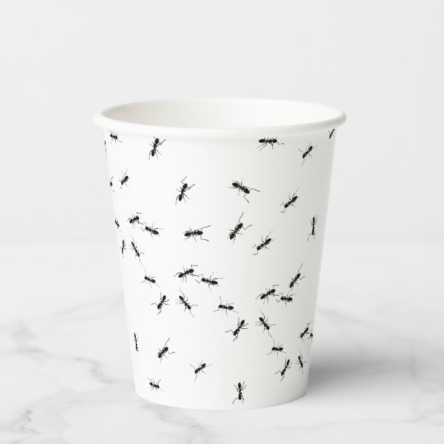 Vasos De Papel Broma de hormigas (Anverso)