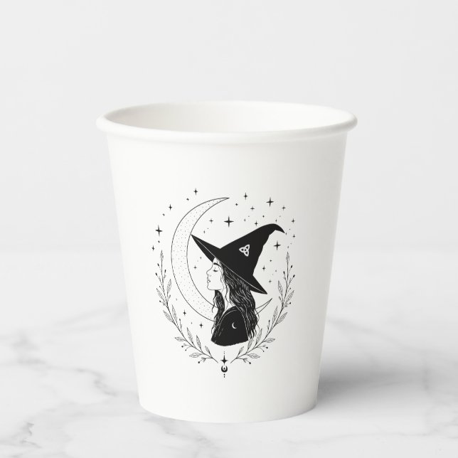 Vasos De Papel Bruja (Anverso)