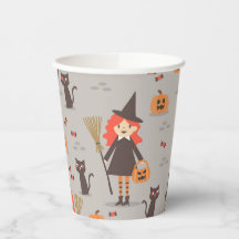 Bruja de Halloween, calabaza, gato negro