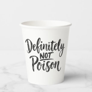Vasos De Papel Bruja Definitivamente No Veneno Divertida Fiesta d