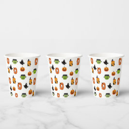 Vasos De Papel Bruja espeluznante de Halloween, Casa embrujada, L