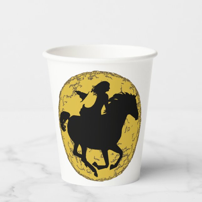 Vasos De Papel Bruja y Gargoyle  (Anverso)