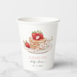 Vasos De Papel Brunch rosa de fresa para bebé