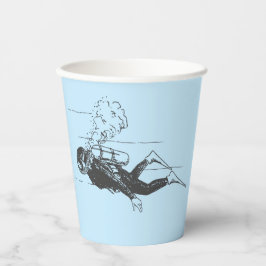 Vasos De Papel Buceador de Scuba
