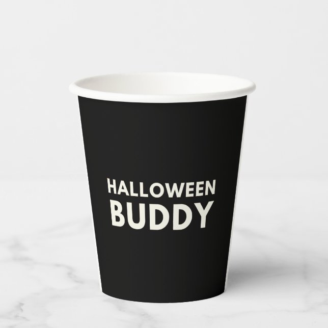Vasos De Papel Buda de Halloween (Anverso)