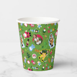 Vasos De Papel Buddy the Elf and Navidades Icons Pattern