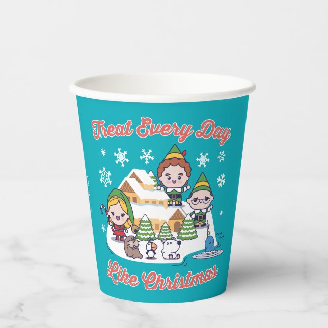 Vasos De Papel Buddy the Elf Chibi Graphic (Anverso)