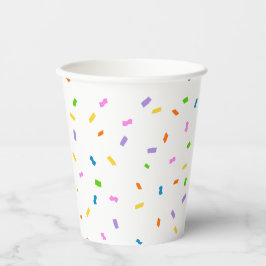 Vasos De Papel Budget Sprinkles Confetti 1st Birthday