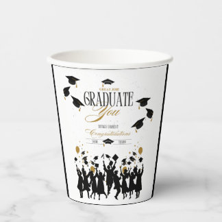 Vasos De Papel ¡Buen Trabajo, Graduado! Es hora de celebrar al Fi