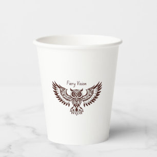 Vasos De Papel Búho Fénix – Visión Ígnea