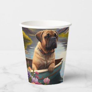 Vasos De Papel Bullmastiff en una Paleta: Una Aventura Escénica