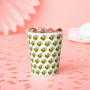 Vasos De Papel Bumble Bee Bumblebee Honeybee