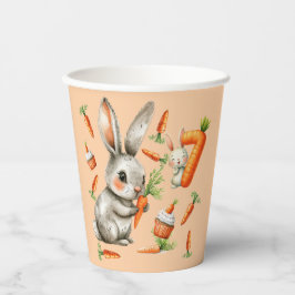 Vasos De Papel Bunnies and Carrots Séptima fiesta de cumpleaños
