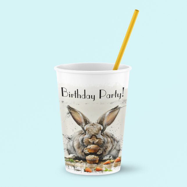 Vasos De Papel Bunny Birthday party (Subido por el creador)