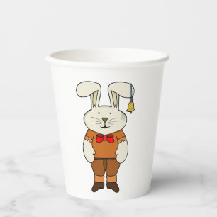 Vasos De Papel Bunny con una campana en el oído