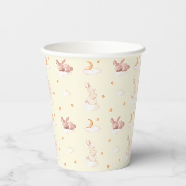 Vasos De Papel Bunny Dreams Neutral Baby Shower (Reverso )