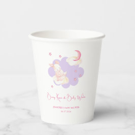 Vasos De Papel Bunny Dreams Purple Baby Shower