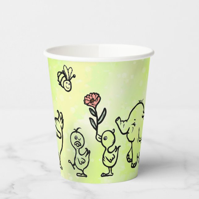 Vasos De Papel bunter Lauf   (Izquierda)