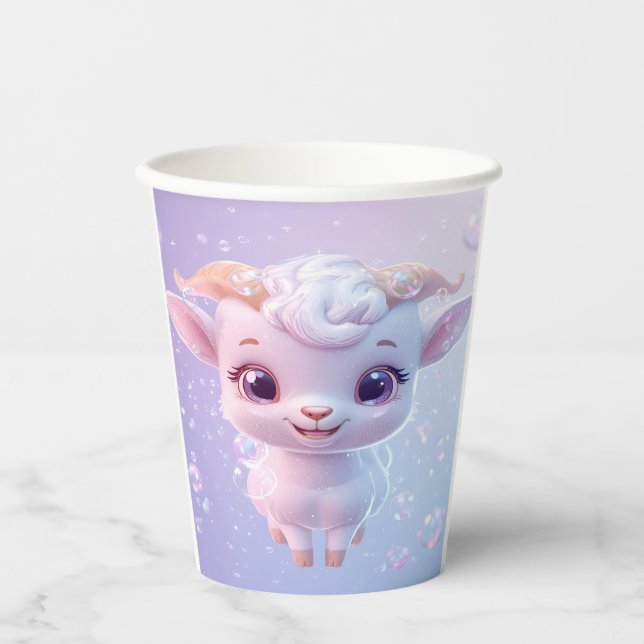 Vasos De Papel Burbuja de cabra (Anverso)