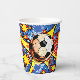 Vasos De Papel Burst de fútbol