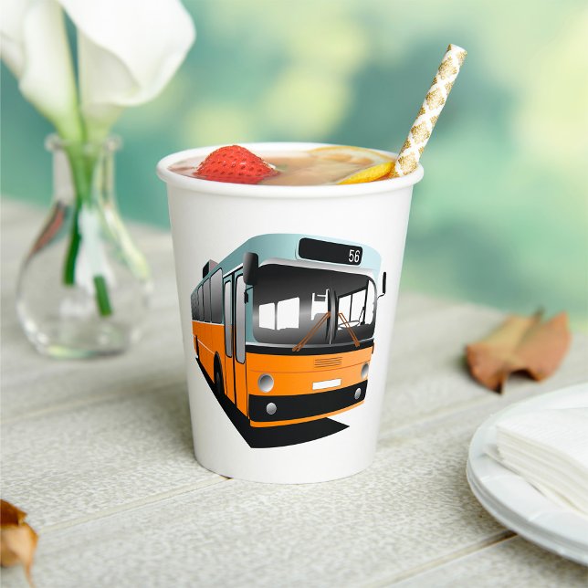 Vasos De Papel Bus naranja (Subido por el creador)