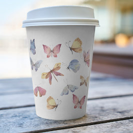 Vasos De Papel Butterfly Girl Baby Shower Paper Cup