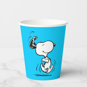 Vasos De Papel Cacahuetes   Baile Snoopy Happy
