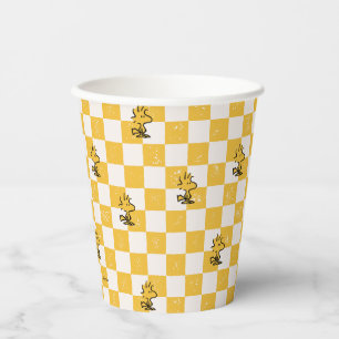 Vasos De Papel Cacahuetes   Bandera de Woodstock Check