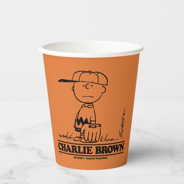 Vasos De Papel Cacahuetes | Bolas de juego de Charlie Brown (Anverso)