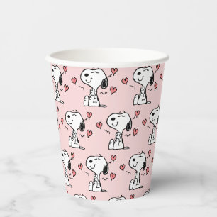 Vasos De Papel Cacahuetes   Corazones Snoopy