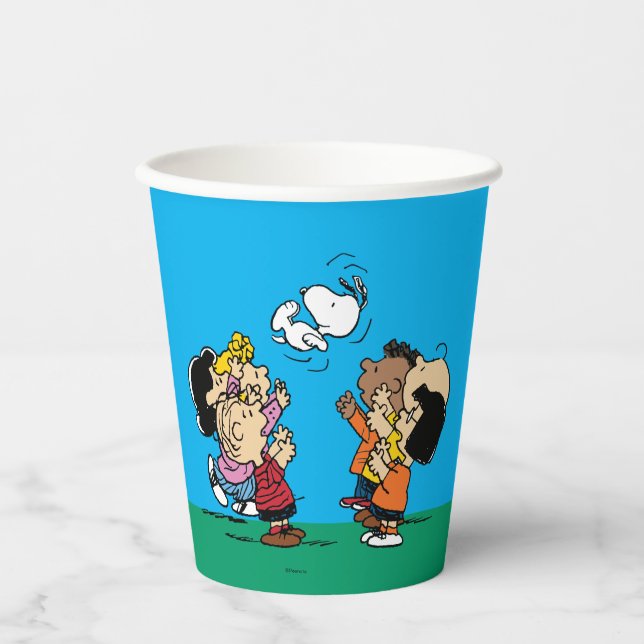 Vasos De Papel Cacahuetes | Diversión de amigos (Anverso)