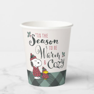 Vasos De Papel Cacahuetes Esta es la estación para ser acogedor
